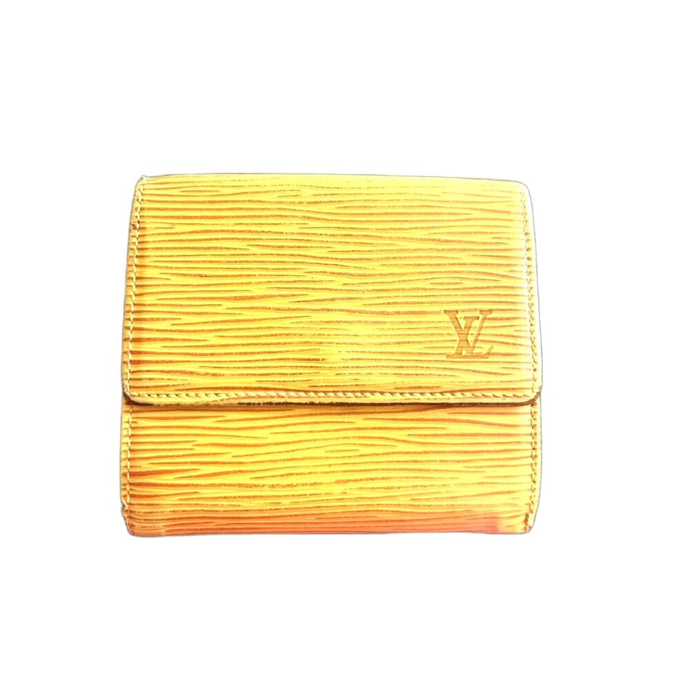 Louis Vuitton Yellow Epi Women's Wallet
